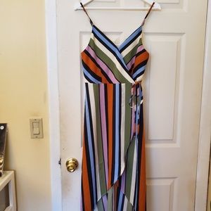 Blu pepper multi color stripe dress Small